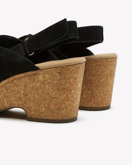 Wide Width, Slingback Wedge Heel Sandal - Clarks