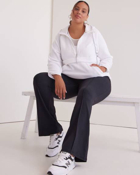 Pull à demi-zip en laine polaire, tissu responsable - Active Zone