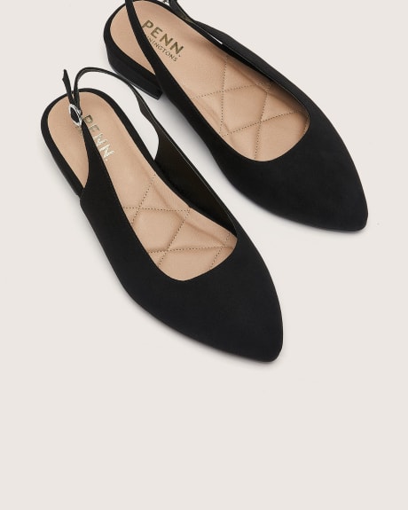 Extra Wide Width, Pointed Slingback Shoe