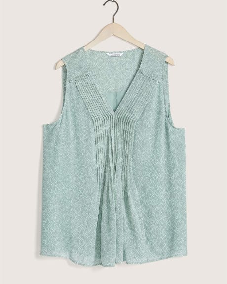 Chiffon Blouse With Pintuck Details