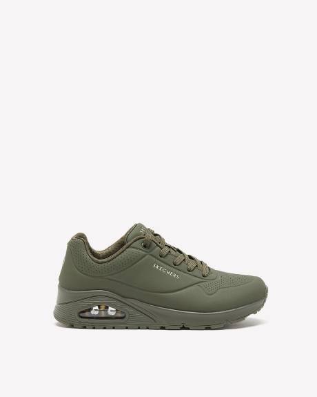 Wide Width, Olive Green Stand On Air Sneaker - Skechers