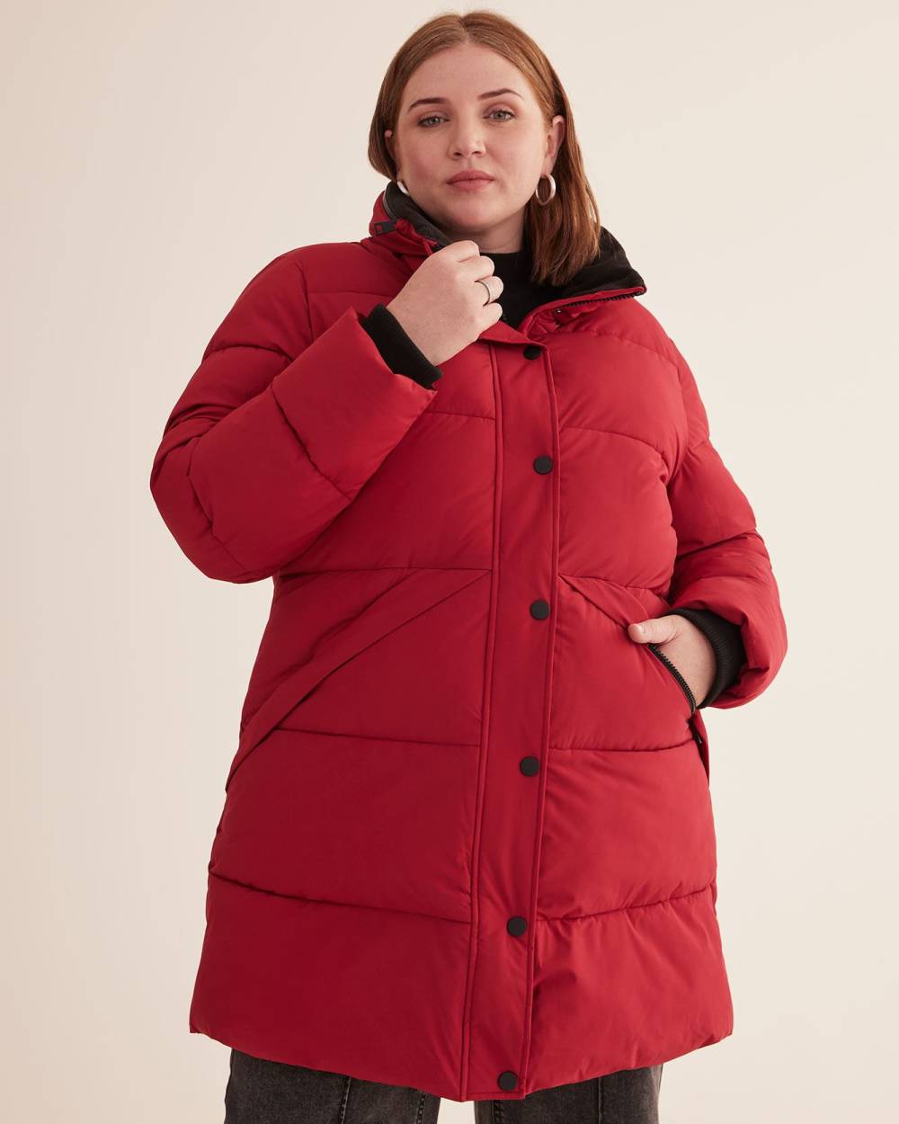 Responsible Puffer Jacket with Hidden Hood Penningtons