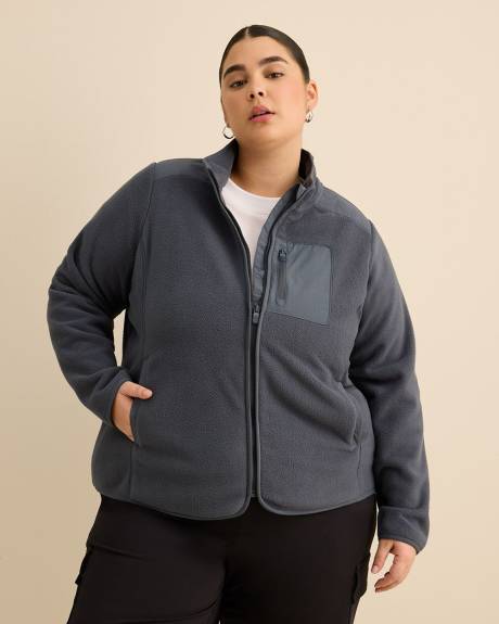 Polar Fleece Mock-Neck Jacket - Active Zone