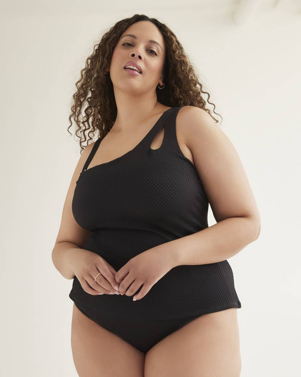 Black plus tankini top on sale