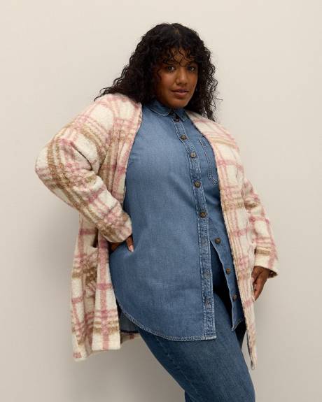 Long-Sleeve Knit Coatigan