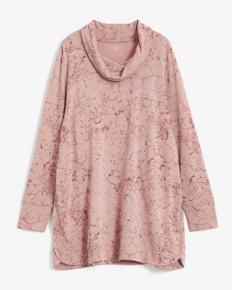 Cowl-Neck Pullover Top - Active Zone