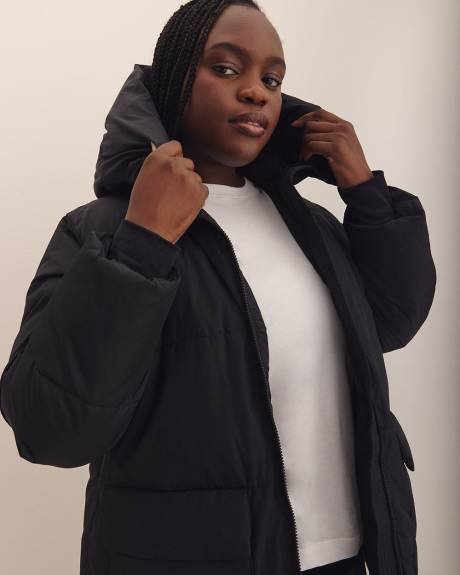 Short Hooded Puffer Jacket