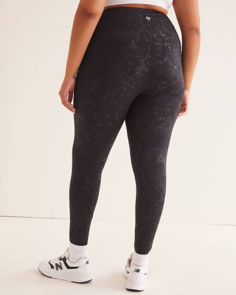Foil Printed Legging with Pockets - Active Zone