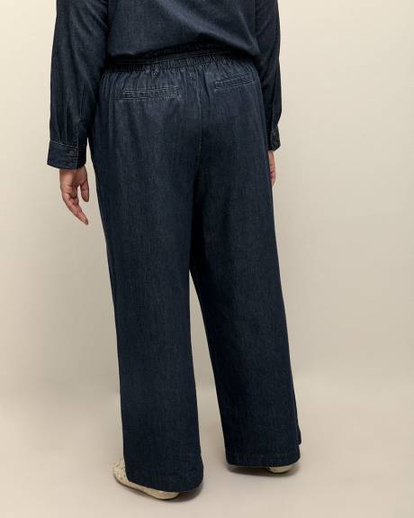 Fashion Wide-Leg Denim Paperbag Pant - d/C JEANS