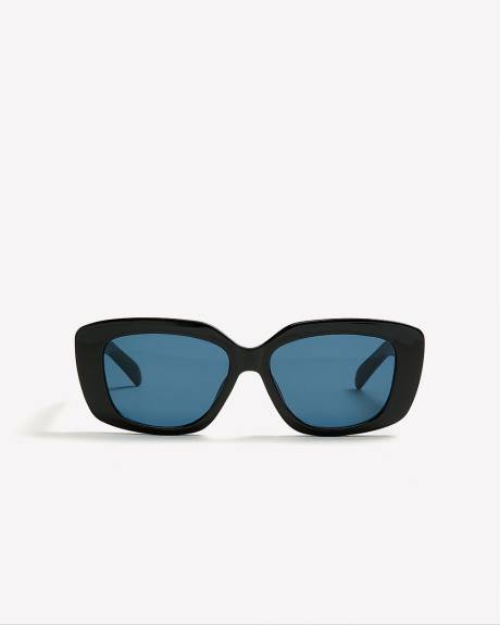 Lunettes de soleil mode rectangulaires en plastique