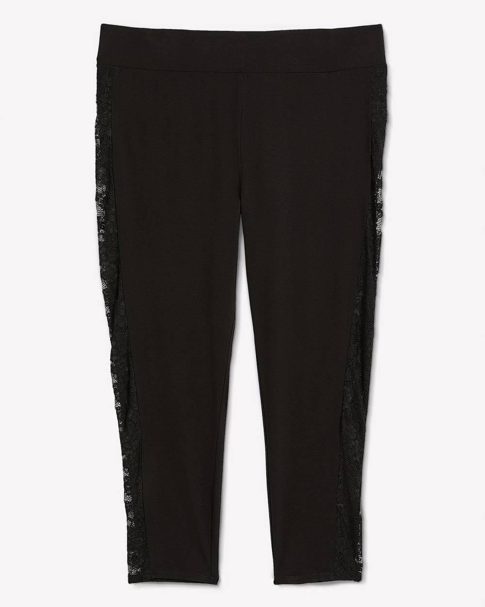 Lace insert leggings sale