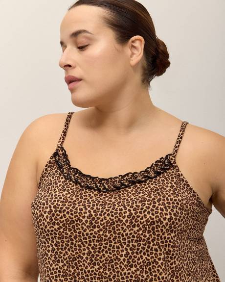 Short Leopard Cami Nightgown - ti Voglio