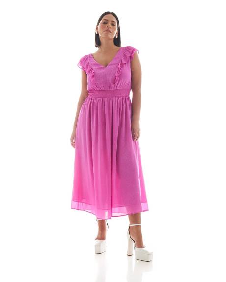 Robe maxi cintrée et évasée - Addition Elle