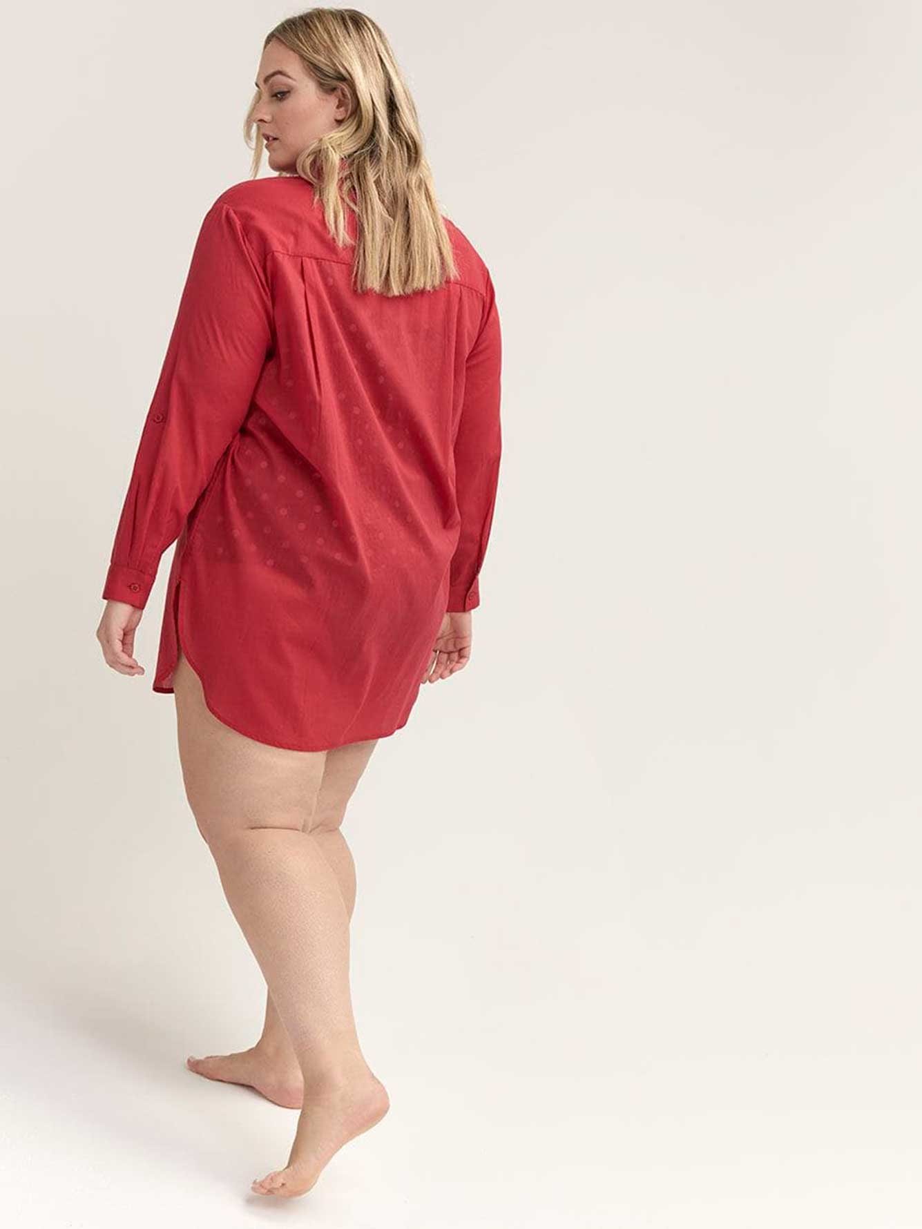 Cotton ButtonDown Swim CoverUp Sea Penningtons