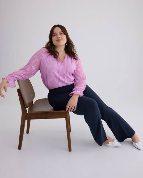 Petite, Flare Leg City Pant