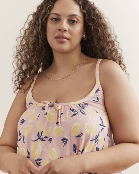 Camisole de pyjama à motif de fruits, coupe trapèze, tissu responsable - ti Voglio