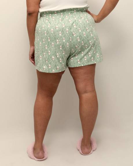Short boxer vert fleuri de Winnie l'Ourson - ti Voglio
