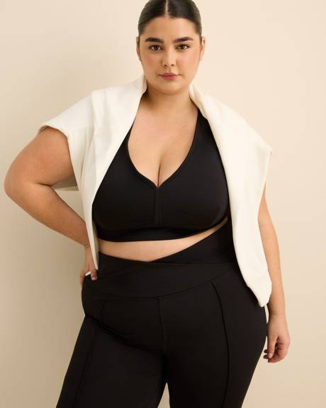 Responsible, Black V-Neck Crop Top - Active Zone