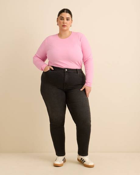 Boyfriend-Fit Ribbed Knit Tee - PENN. Essentials