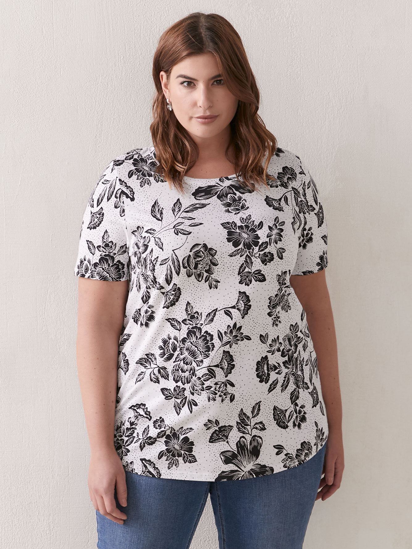 Modern Cotton & Modal T-Shirt - Addition Elle