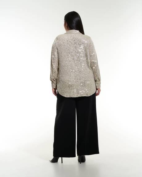 Chemisier long à paillettes - Addition Elle