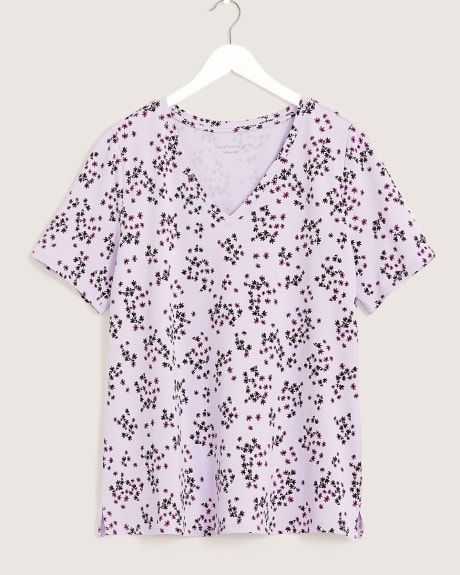 Responsible, Printed Silhouette-Fit Tee - Addition Elle
