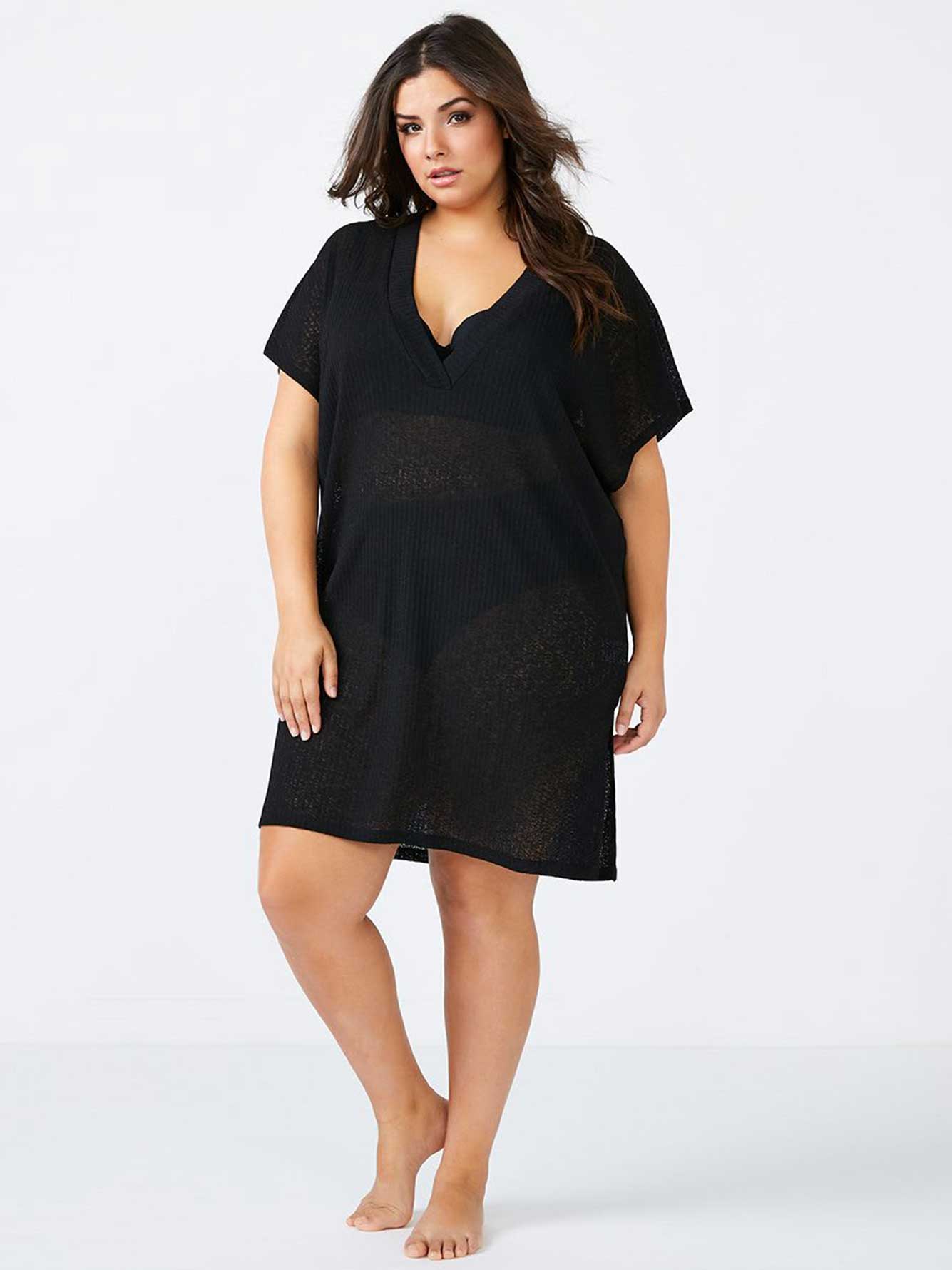 short sleeve swim cover up