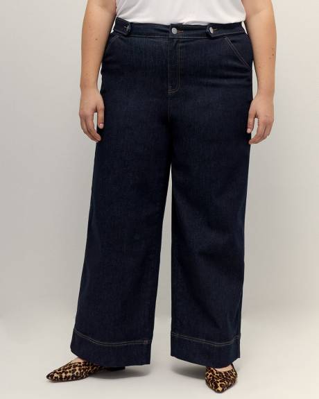Responsible, High-Waisted Ultra Wide-Leg Sailor Jeans - Addition Elle