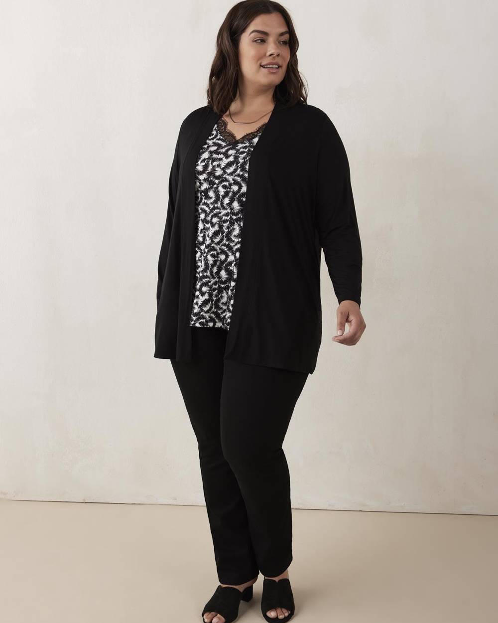 Plus size sales long sleeve cardigan