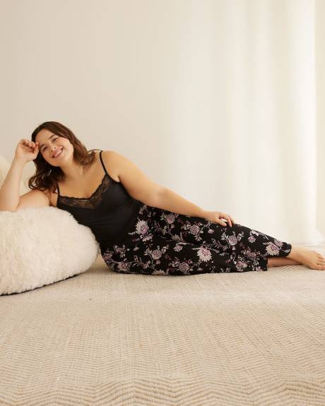 Responsible, Pajama Pant with Satin Waistband - Déesse Collection