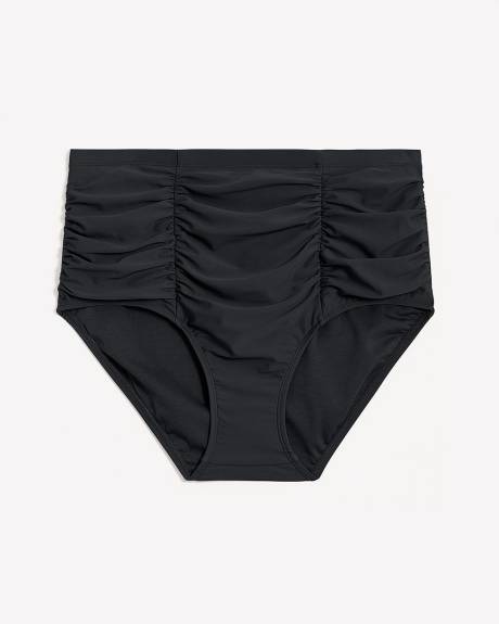 High-Waisted Costa Swim Brief - Raisins Curve