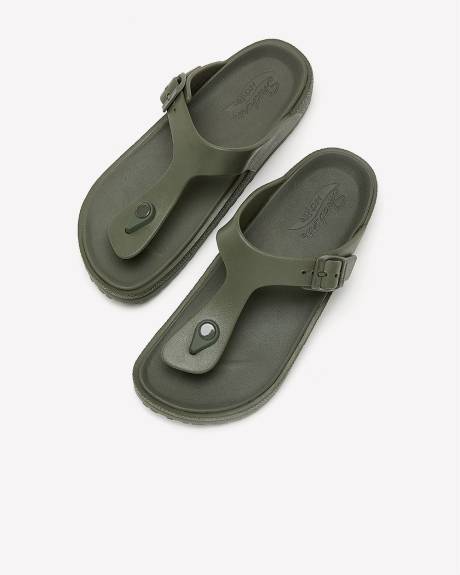Regular Width, Tong Sandal with Buckle - Skechers