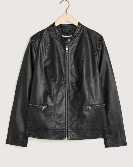 Short Faux-Leather Jacket - In Every Story