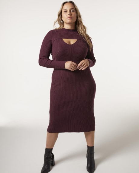 Ribbed Sweater Dress - Addition Elle