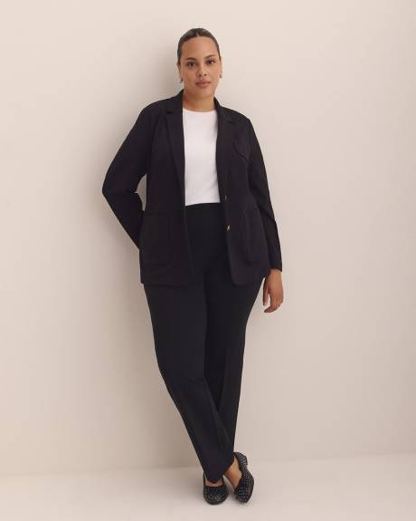 Responsible, Black Ponte de Roma Jacket with Tailoring Collar