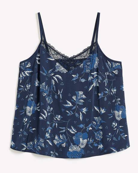 Satin Cami with Lace - Déesse Collection