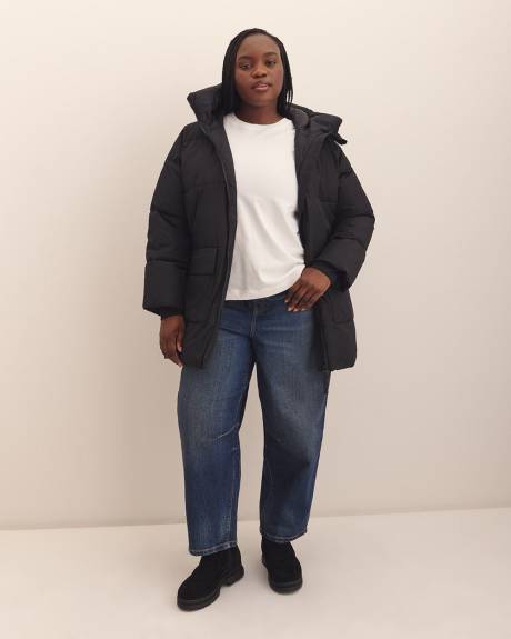 Short Hooded Puffer Jacket