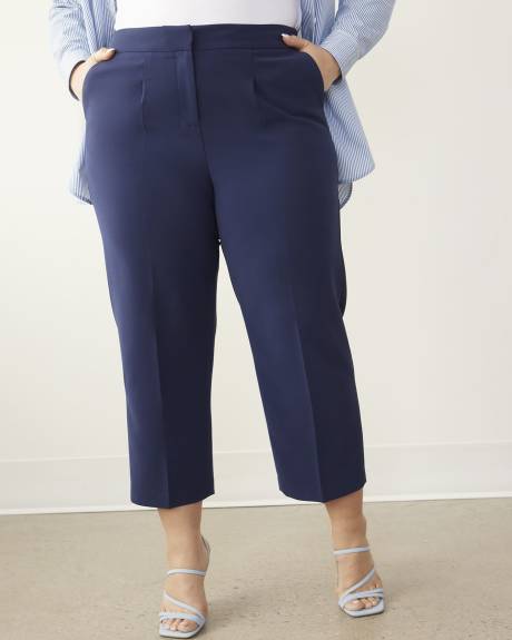 Pantalon écourté à jambe droite