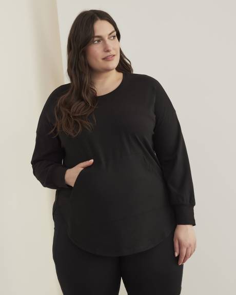 Pull à manches longues avec dos nageur superposé - Active Zone