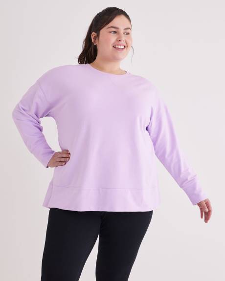 Crew Neck Tunic Sweatshirt - Active Zone