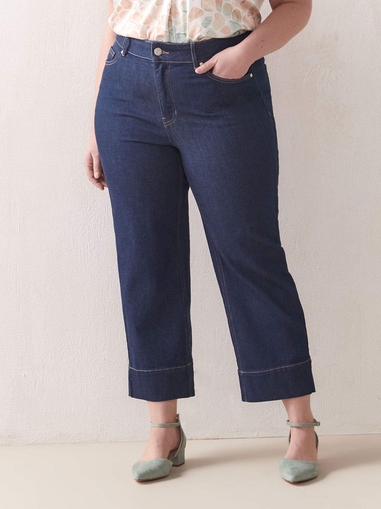 HighWaist Cropped Jeans Addition Elle Penningtons