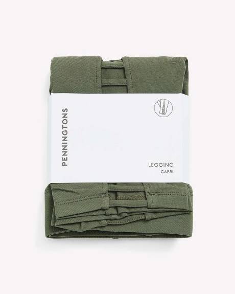 Legging capri avec détail tressé, tissu responsable