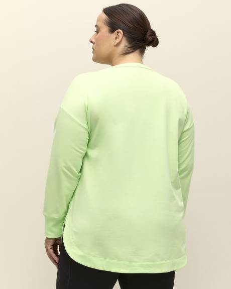 French Terry Henley Pullover Sweatshirt - Active Zone