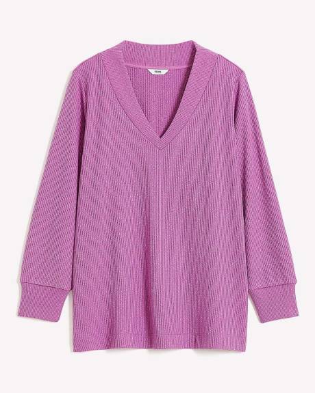 Knit Top with Long Bubble Sleeves
