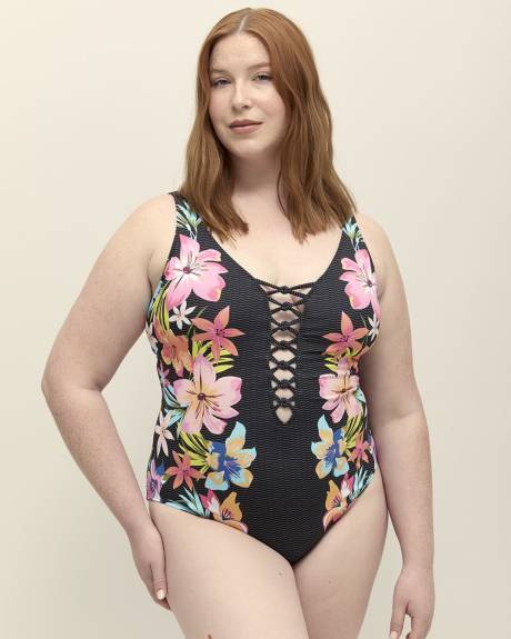 Laced-Down One-Piece - Bleu by Rod Beattie