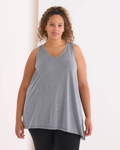 Camisole asymétrique en tricot côtelé - Active Zone