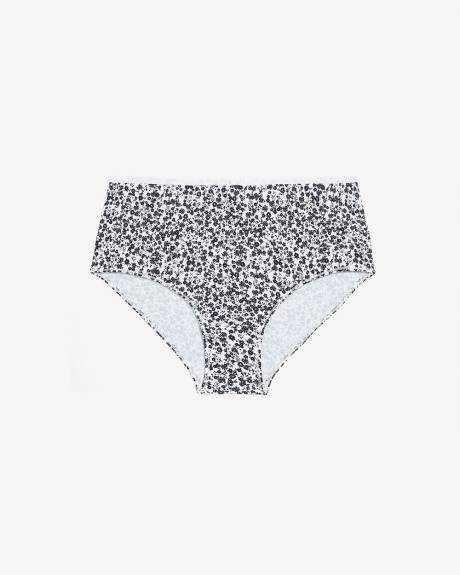 Ditsy Floral Full Brief with Shiny Elastic - ti Voglio