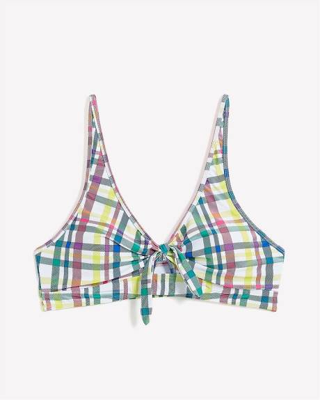 Annie Knotted Bikini Top with Keyhole - Nana The Brand