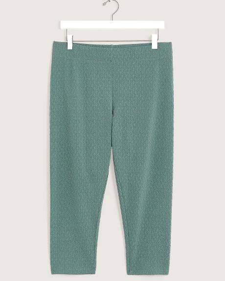Legging capri texturé tendance