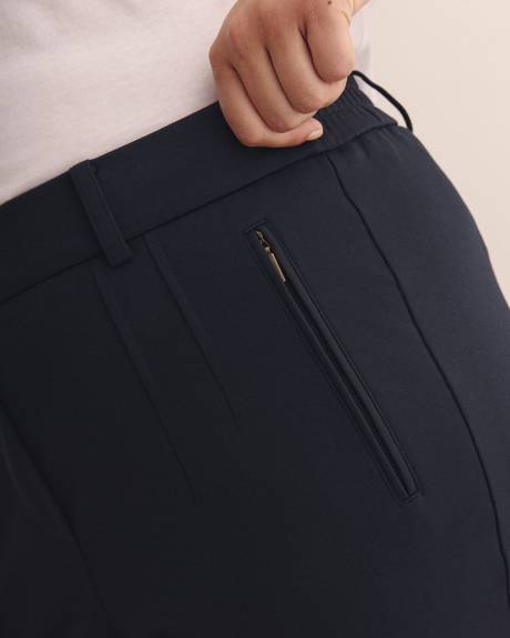 Responsible, Petite, Essential Ponte de Roma Tapered-Leg Pant